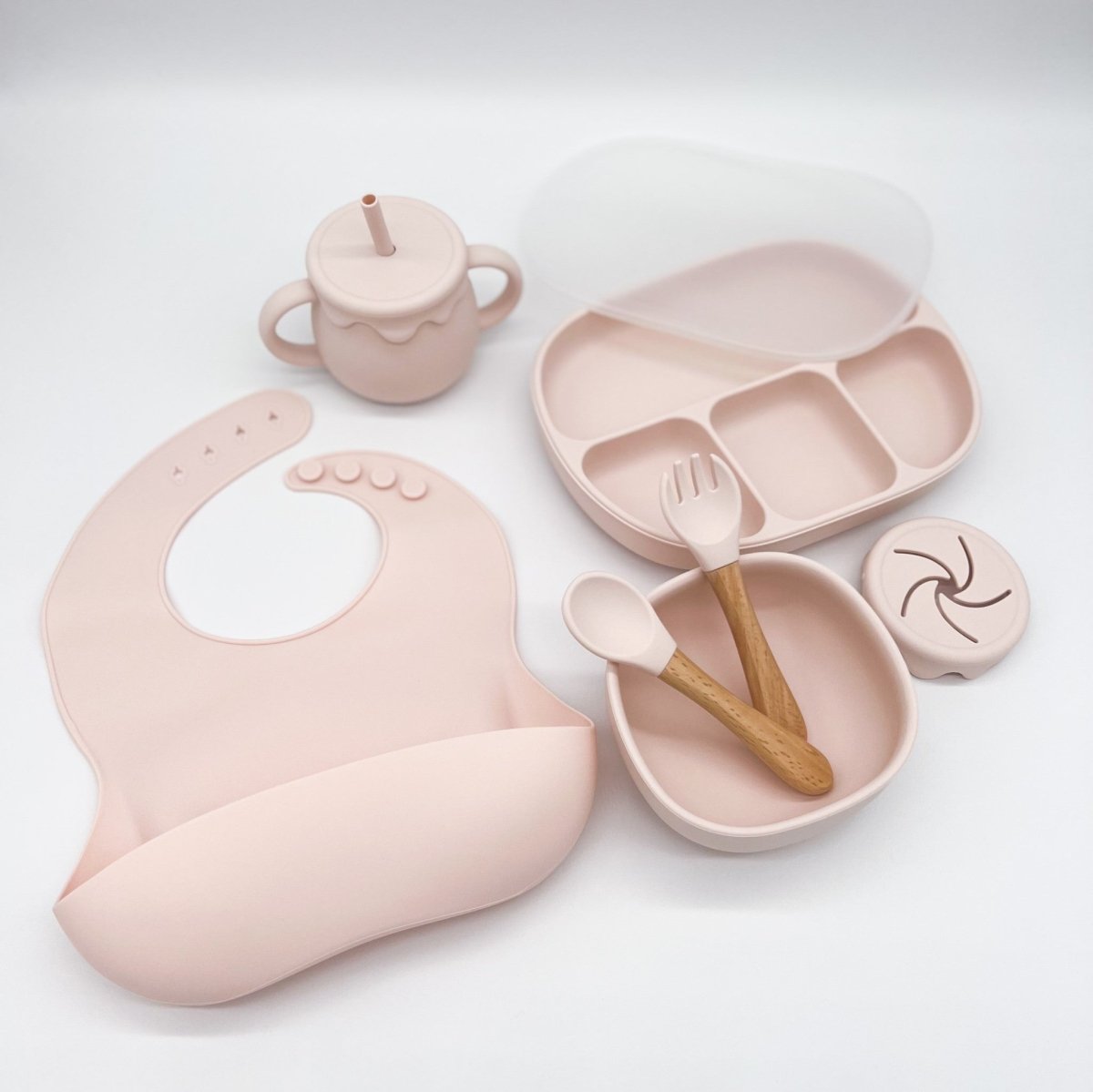 8 Piece Babies Premium Silicone Dinnerware Set - Deals Lab