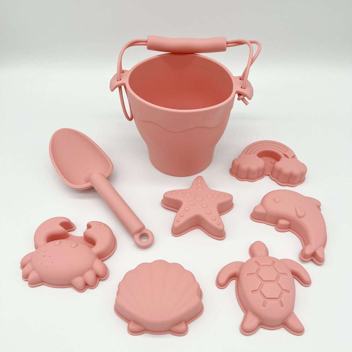 8 Piece Silicone Beach Bucket Set - Deals Lab