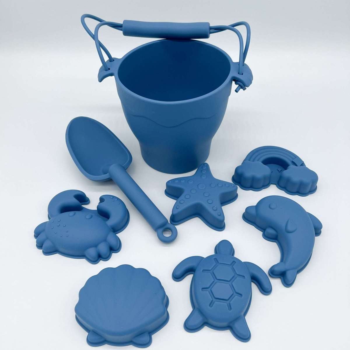 8 Piece Silicone Beach Bucket Set - Deals Lab