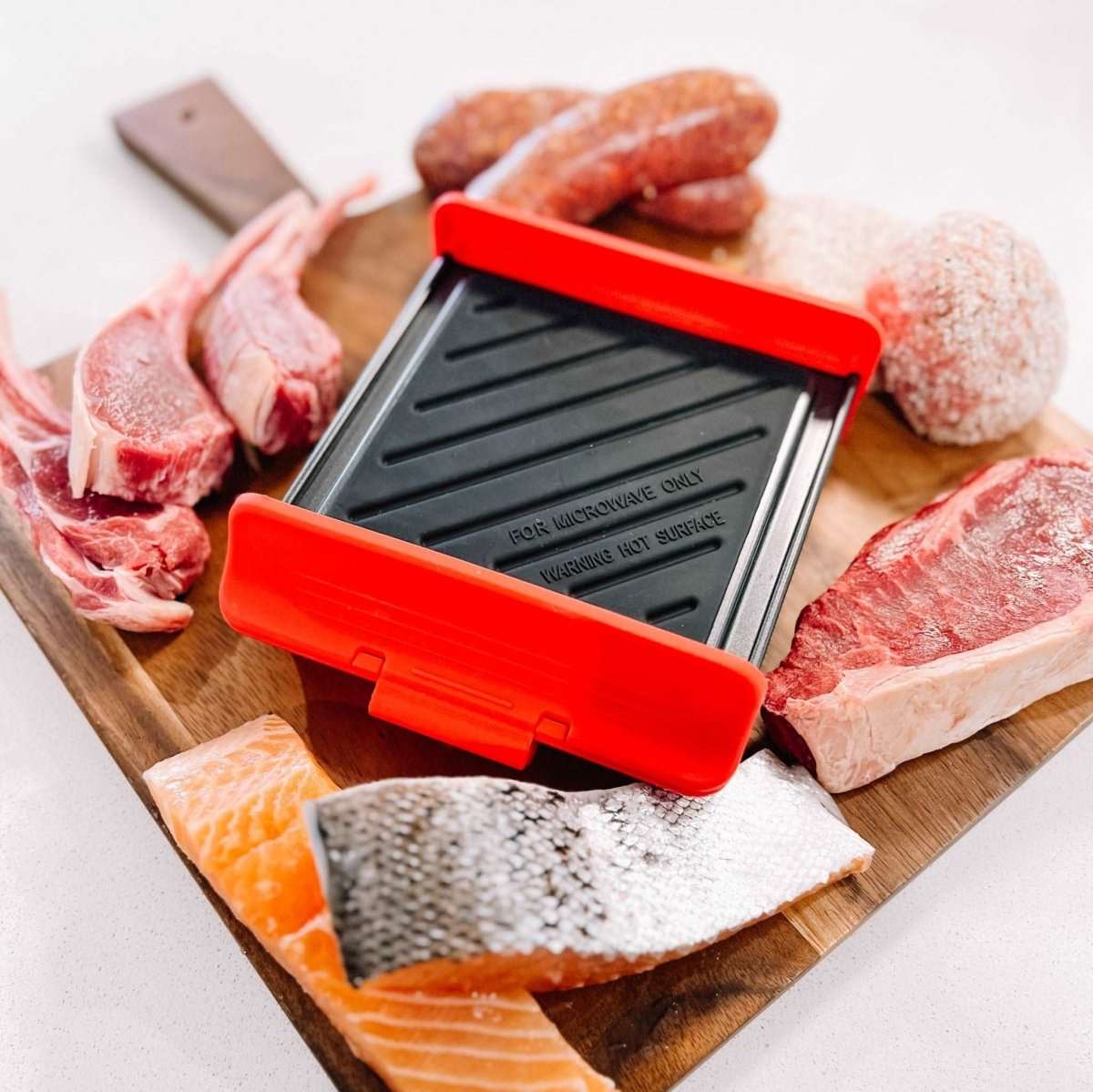 Non-Stick Double-Sided Microwave Square Grill - Deals Lab